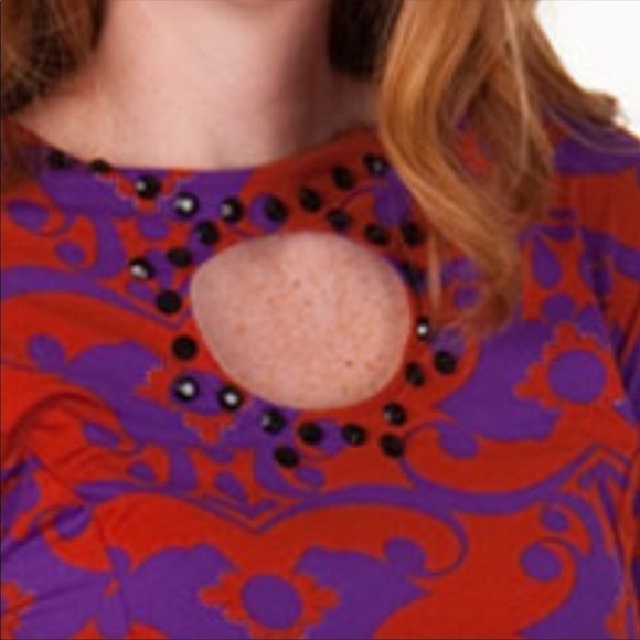 tracy Negoshian ginger damask dress NWT - Picture 2 of 2